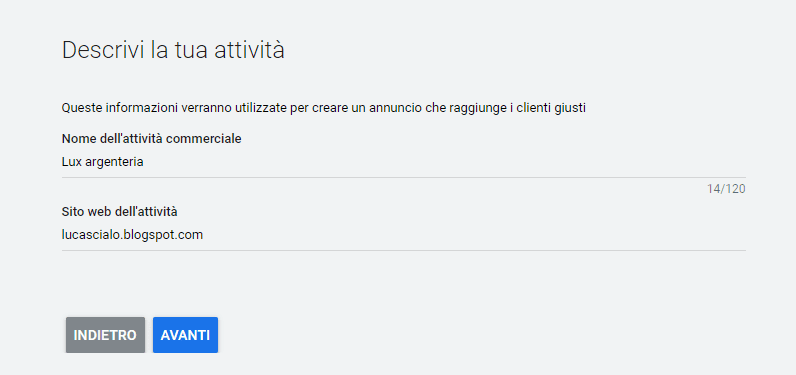come creare google ads