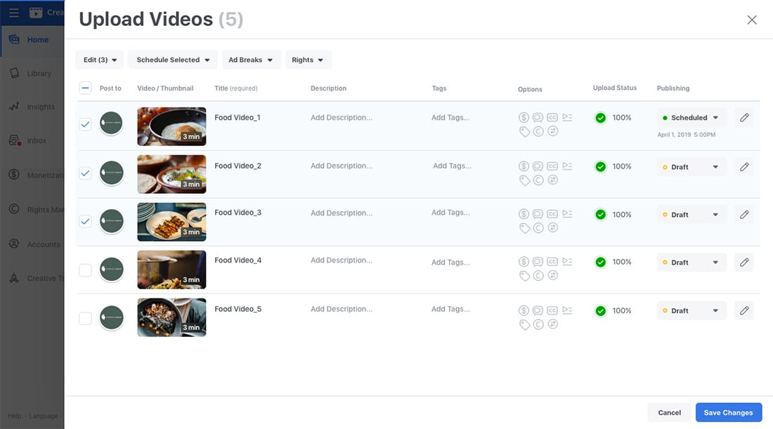 Caricatore Video Facebook
