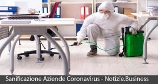 sanificazione aziende coronavirus