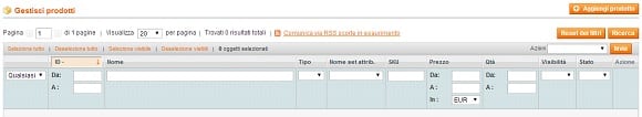 Prodotti Magento