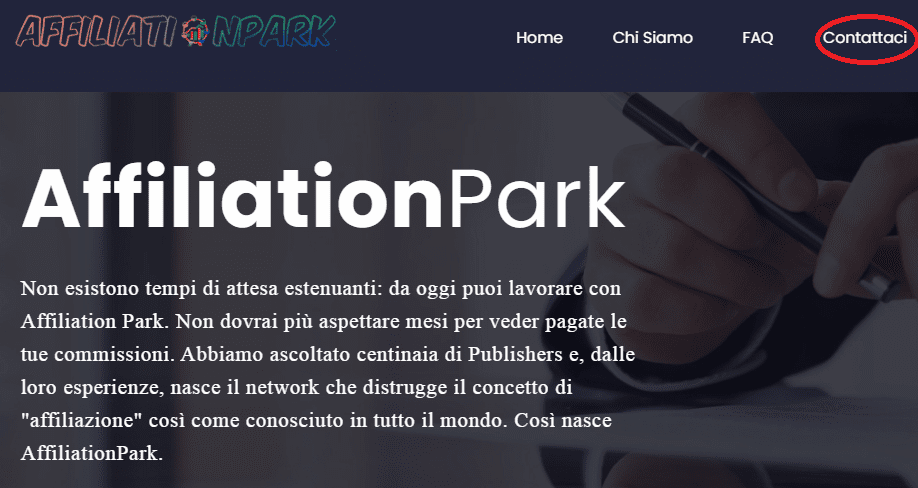 affiliationpark assistenza clienti
